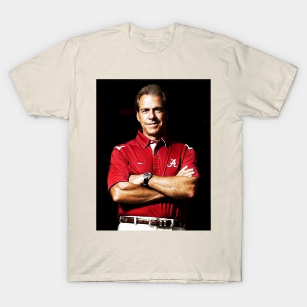 Nick Saban / 1951 T-Shirt by DirtyChais